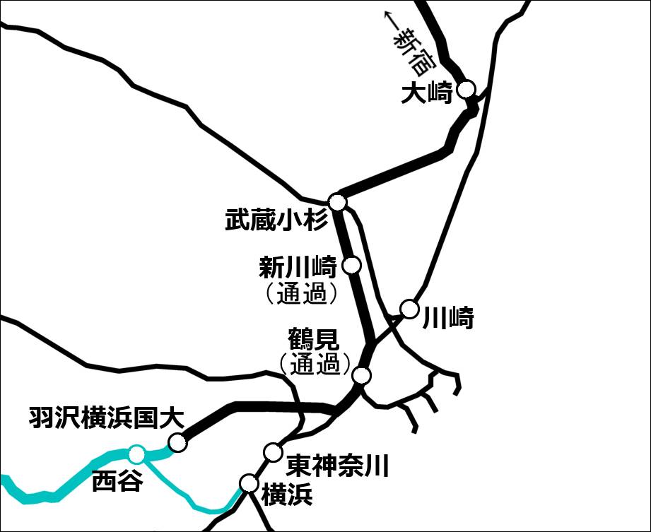 羽沢横浜国大 鶴見 170円 に注意 利用ルートは限られている 鉄道ニュース 鉄道プレスネット
