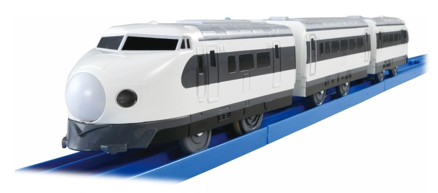 青白2色の初代新幹線「0系」モノクロで再現 プラレール6月中旬発売 